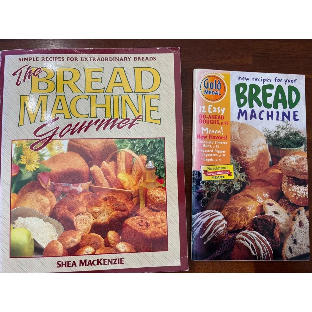 Vtg 90s The Bread Machine Gourmet‎ Simple Recipes Cookbooks Pillsbury